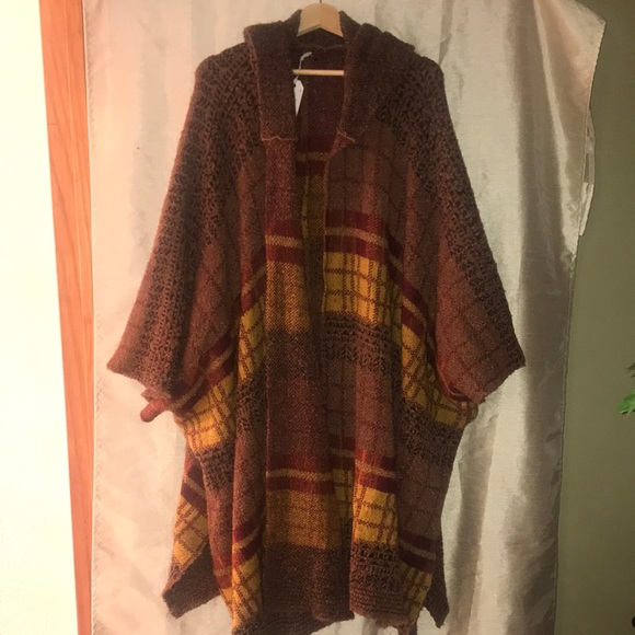 S. R. Provisions Jackets & Blazers - NWT Hooded Wrap Cape